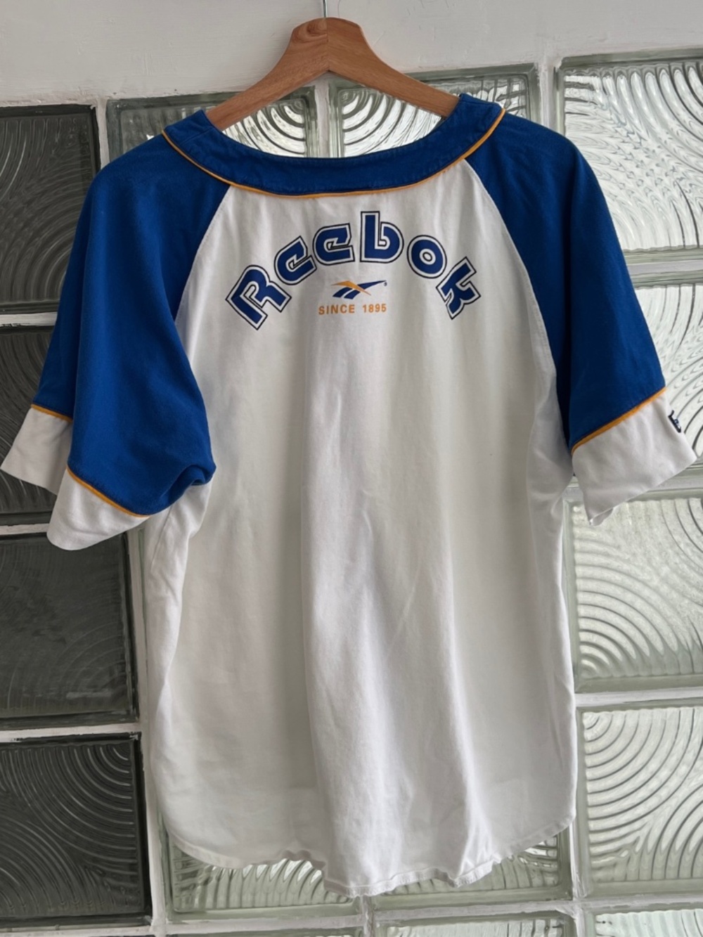 Vtg 90s Reebok Baseball Raglan Shirt - Medium